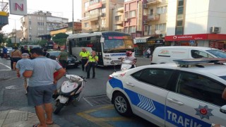 Motosiklet ile otomobil çarpıştı: 1 yaralı