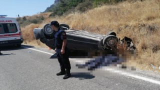 Muğlada otomobil takla attı: 1 ölü, 4 yaralı
