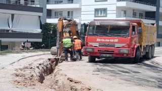 Mutta doğalgaz altyapı çalışması başladı