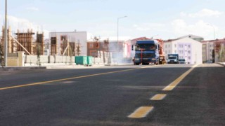 Nevşehirde mahalle ve sokaklarda yol çizgi çalışması yapılıyor
