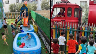 Osmaniye'de İtfaiye, minik çocuklarının isteğini yerine getirdi