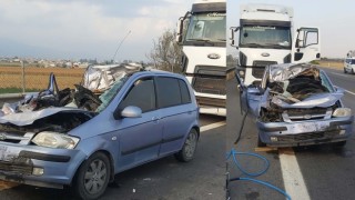 Osmaniye’de otomobil TIR'a arkadan çarptı: 2 ölü, 2 yaralı