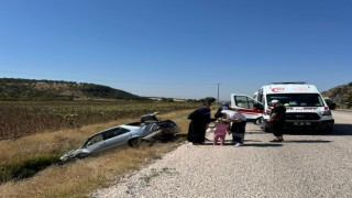 Otomobil şarampole yuvarlandı: 1 yaralı