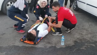 Otomobilin çarptığı yaya yaralandı