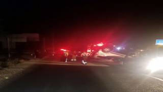 Otomobille çarpışan hafif ticari araç takla attı: 2 yaralı
