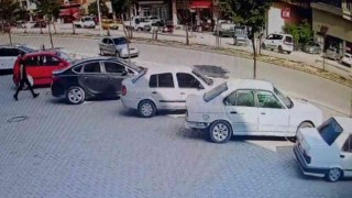 Patpat kazası kamerada: 1 yaralı