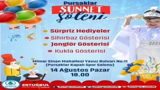 Pursaklar halkı Sünnet Şöleninde buluşuyor