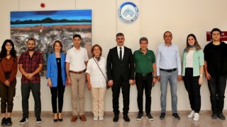 Rektör Çiftçi, 9 milyon yıl öncesine kapı aralayan araştırmacıları kabul etti