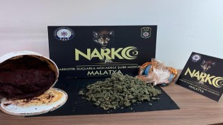 Salça bidonunda esrar ele geçirildi