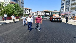 Samanlıda yol çalışmaları devam ediyor