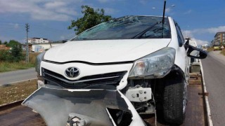 Samsunda trafik kazası: 2 yaralı