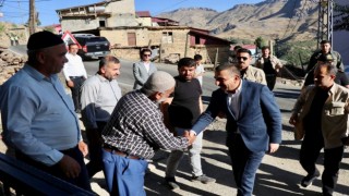 Siirt Valisi Hacıbektaşoğlu, şehit teğmen Ömer Bağranın ailesine taziye ziyaretinde bulundu