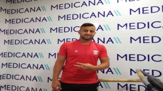 Sivassporun yeni transferi Saba, sağlık kontrolünden geçti