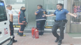 Tavşanlıda işyerinde yangın