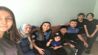 TDP polislerinden 8 yaşındaki Hüseyine sürpriz ziyaret
