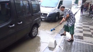 Tekirdağda birçok işyerini su bastı: 160 bin liralık hasar var