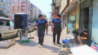 Toroslarda kaldırım işgali denetimi yapıldı