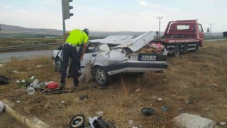 Trafik kazası 2 yaralı