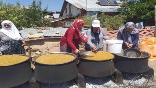 Tuncelide bulgur kazanları kaynamaya başladı