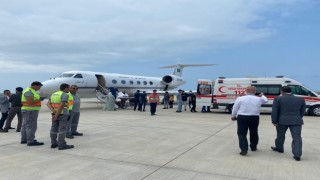 Tur minibüsü kazasında yaralanan Arap turistler ambulans uçakla Suudi Arabistana gönderildi