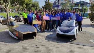 Üniversiteli öğrencilerin yaptığı elektrikli araç Bursadan tura başladı