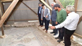 Vali Gürel, Hadrianoupolis Antik Kentindeki çalışmaları inceledi