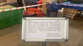 Vatandaşa kötü davranan pazarcıya bir hafta men