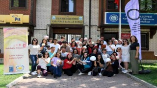 Yaz kampı öğrencilerinden ‘Kelebeğin dünyası projesine destek