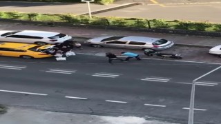 Yol verme tartışmasında yumruklar konuştu; o anlar kameraya yansıdı