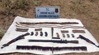 Yüksekovada silah ve mühimmat ele geçirildi
