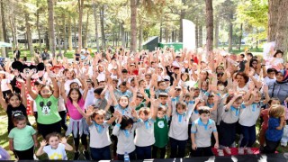 500 çocuğun katılımı ile eğlenceli ve sağlıklı etkinlikler düzenlendi