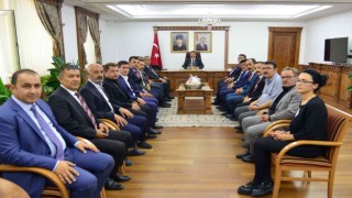 Ahi Esnafı, Vali Hüdayar Mete Buharayı ziyaret etti