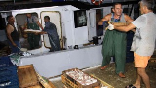 Akdenizden balıkçılar 24 saat sonra ilk avlarla döndü