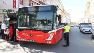 Aksarayda toplu taşıma araçları denetleniyor