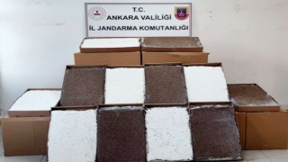Ankarada 300 bin tütün basılmış makaron ele geçirildi