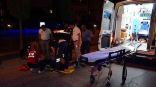 Antalyada devrilerek sürüklenen motosikletin sürücüsü yaralandı