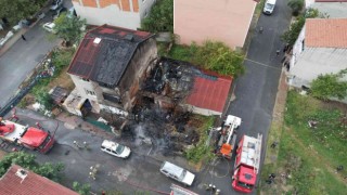 Arnavutköyde ısınmak için yakılan ateş yangına neden oldu