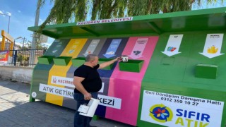 Atık getirme merkezleri Keçiörenin her yerinde