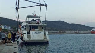 Avşa Adasında batma tehlikesi geçiren yat kurtarıldı