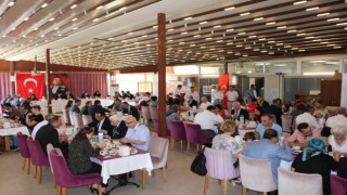 Aydında gaziler yemekte bir araya geldi