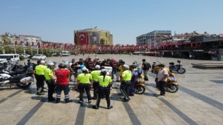 Aydında moto kuryelere trafik eğitimi verildi