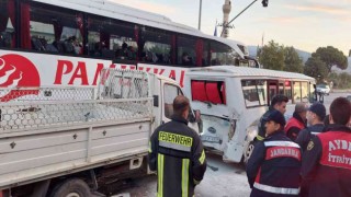 Aydında zincirleme trafik kazası 1 ölü 6 yaralı