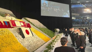 Bakan Çavuşoğlu, eski Japonya Başbakanı Abenin cenaze törenine katıldı