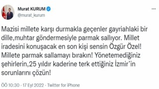 Bakan Kurumdan CHPli Özgür Özele yanıt: Millete parmak sallamayı bırakın