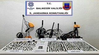 Balıkesirde tarihi eser kaçakçılarına operasyon