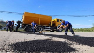 Başiskelenin yolları sıcak asfaltla konfor kazanıyor