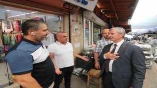 Başkan Tahmazoğlu, Milletvekili Erdoğan ile birlikte esnafı ziyaret etti