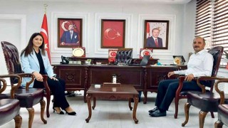 Başkan Doğrudan yeni kaymakama hayırlı olsun ziyareti