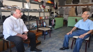Başkan Öndeş, “İlin Ahisi” seçilen Terzi İsmail Gülcanı ziyaret etti
