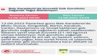 Batı Karadeniz haftaya yağışlı başlayacak